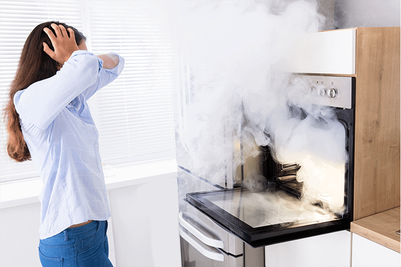 self cleaning oven dangers