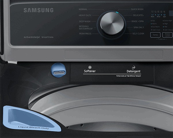 Samsung washer not spinning all the water out