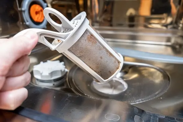 whirlpool dishwasher not draining