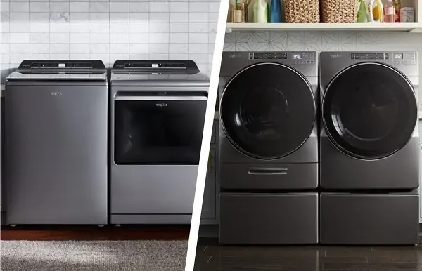 Front load vs top load washer