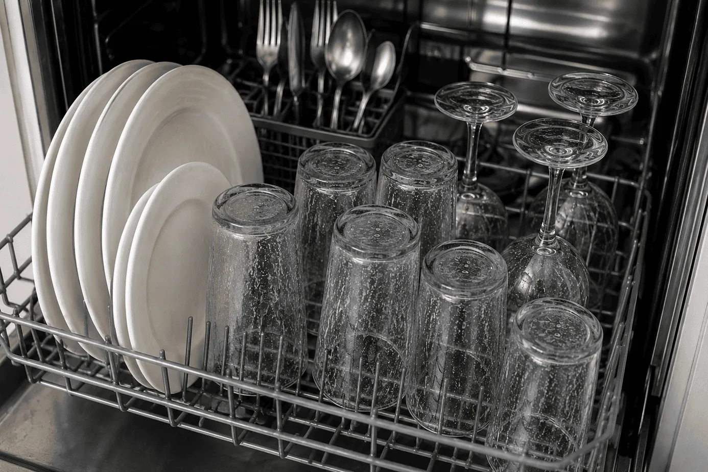 dishwasher leaving white residue